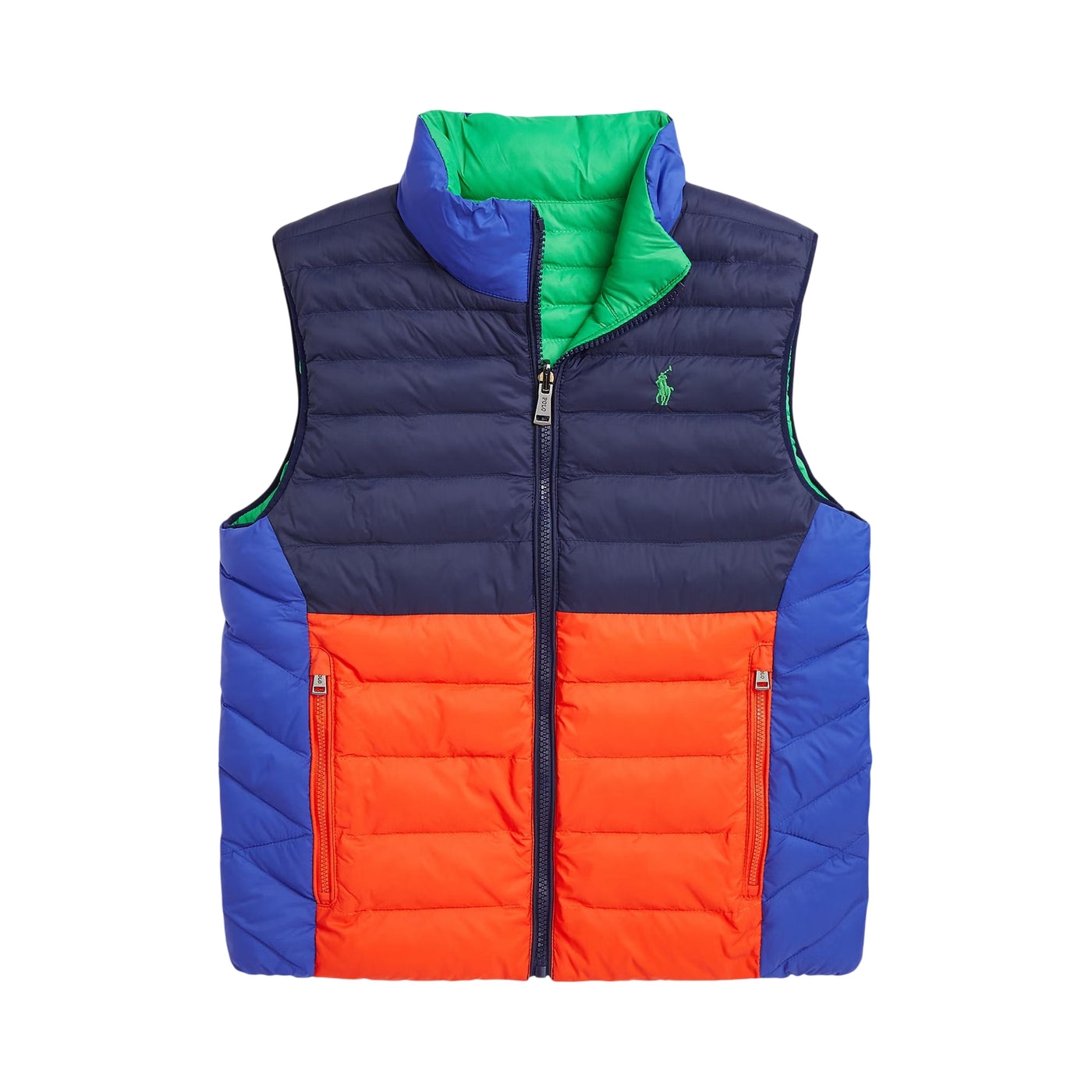 Gilet Bambino P-Layer 2 double-face a blocchi colore
