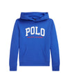 Felpa da Ragazzo Blu con cappuccio e logo