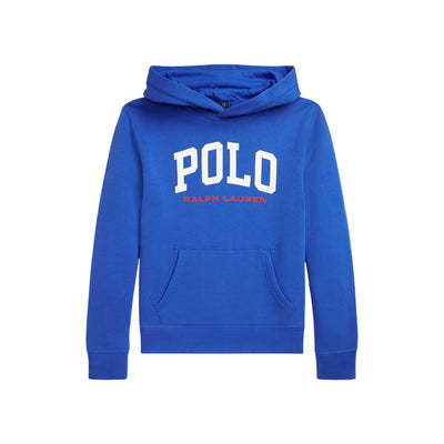 Felpa da Ragazzo Blu con cappuccio e logo