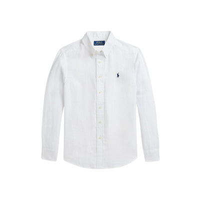 Camicia da Bambino in lino bianco