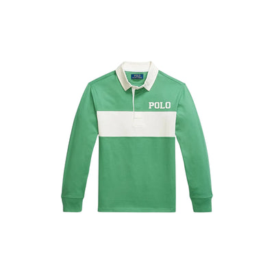 Polo Bambino bicolore, con colletto classico ed inserto a contrasto 