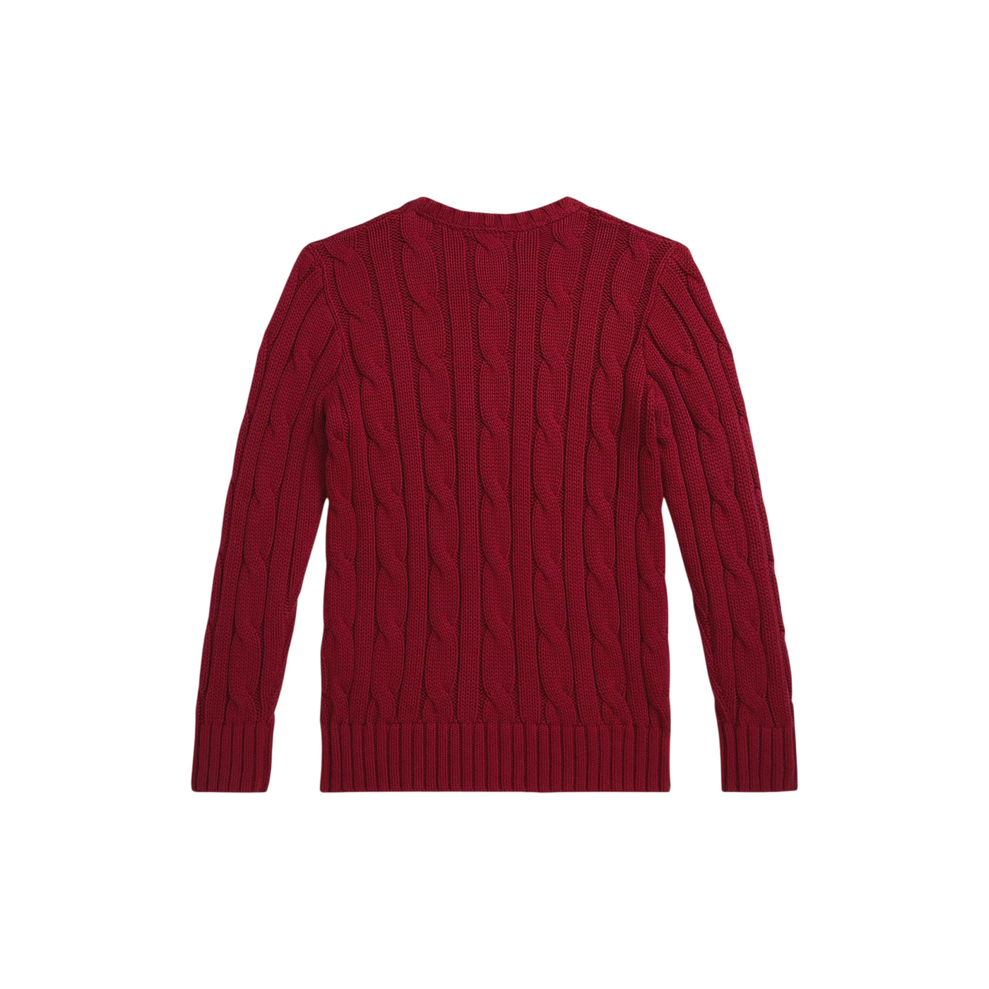 Maglia Bambino in cotone a trecce Rosso retro