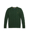 Maglia Bambino in cotone a trecce Verde