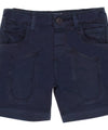 Shorts da neonato in tinta unita blu