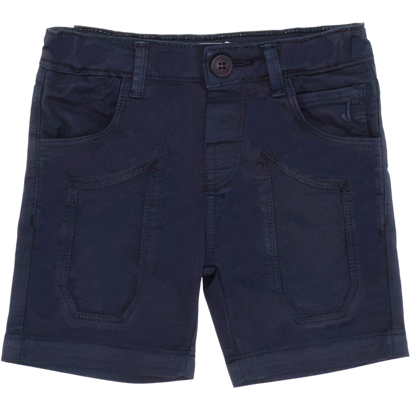 Shorts da neonato in tinta unita blu