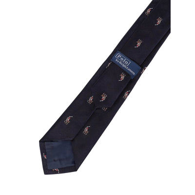 Cravatta Bambino con motivo pony e sfondo Blu 