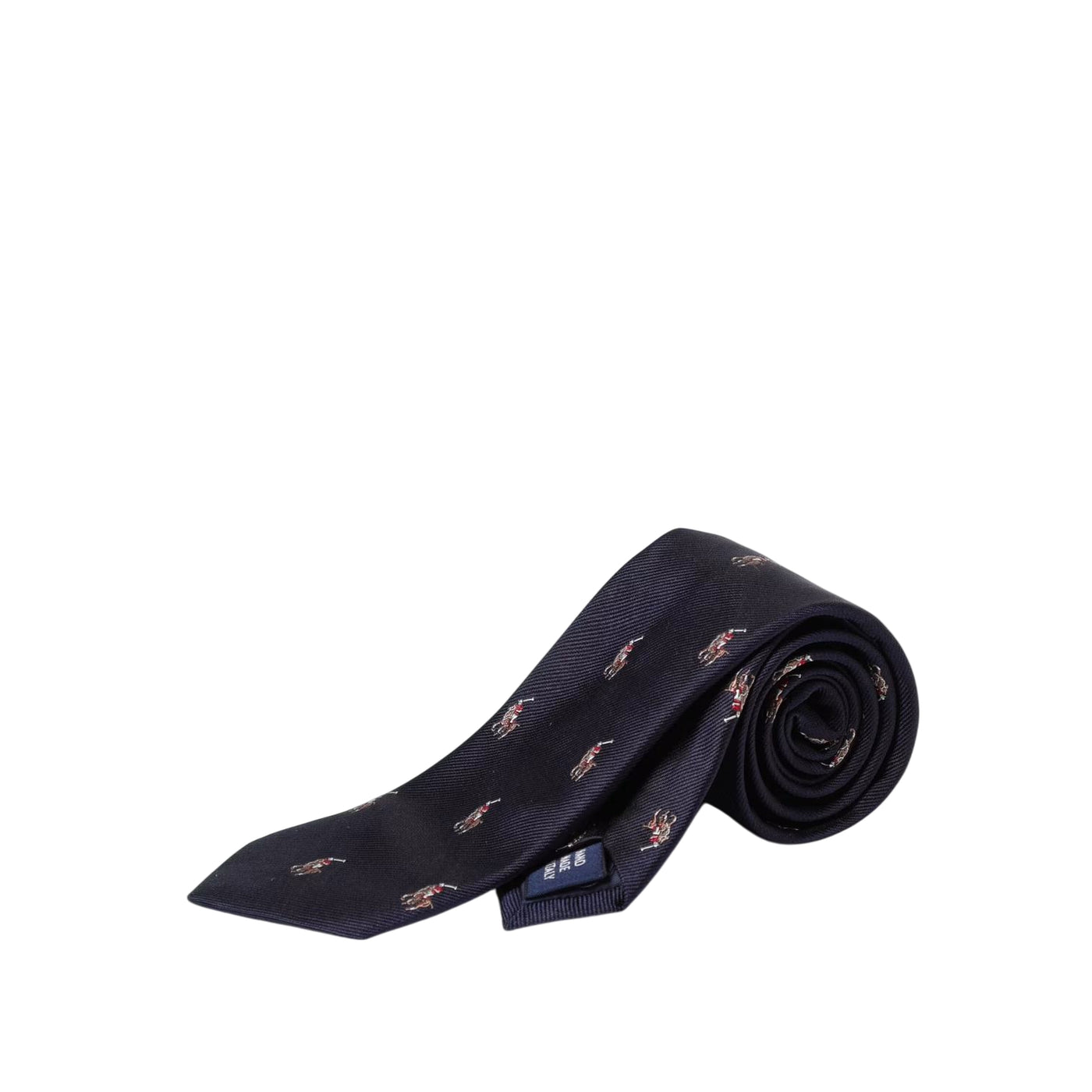 Cravatta Bambino con motivo pony e sfondo Blu 