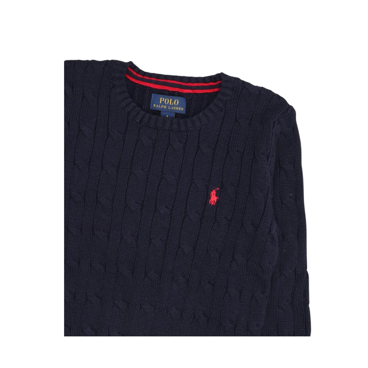 Maglione Bambino blu a trecce Polo Ralph Lauren