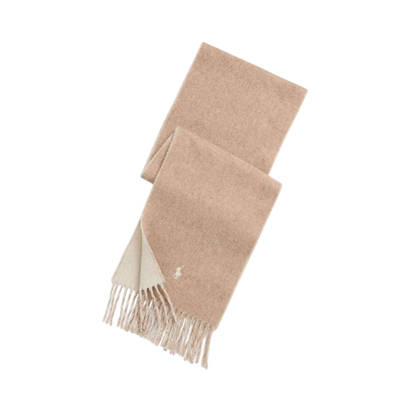 Sciarpa Uomo double-face in misto lana Beige/Crema