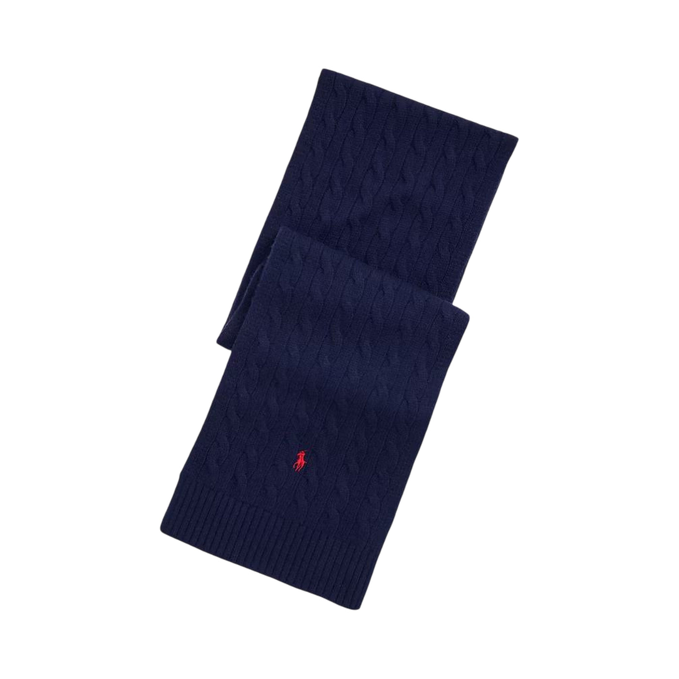 Sciarpa Uomo a trecce in misto lana Navy