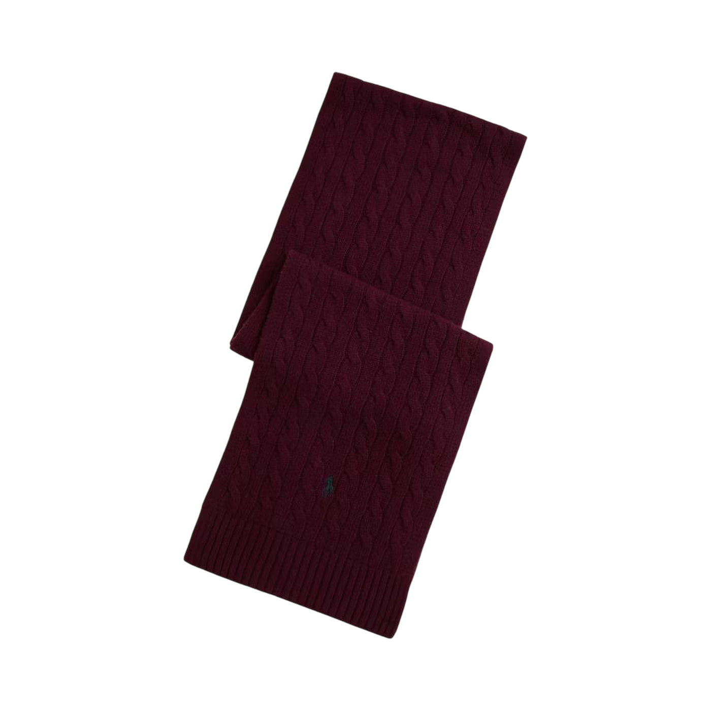 Sciarpa Uomo a trecce in misto lana Bordeaux