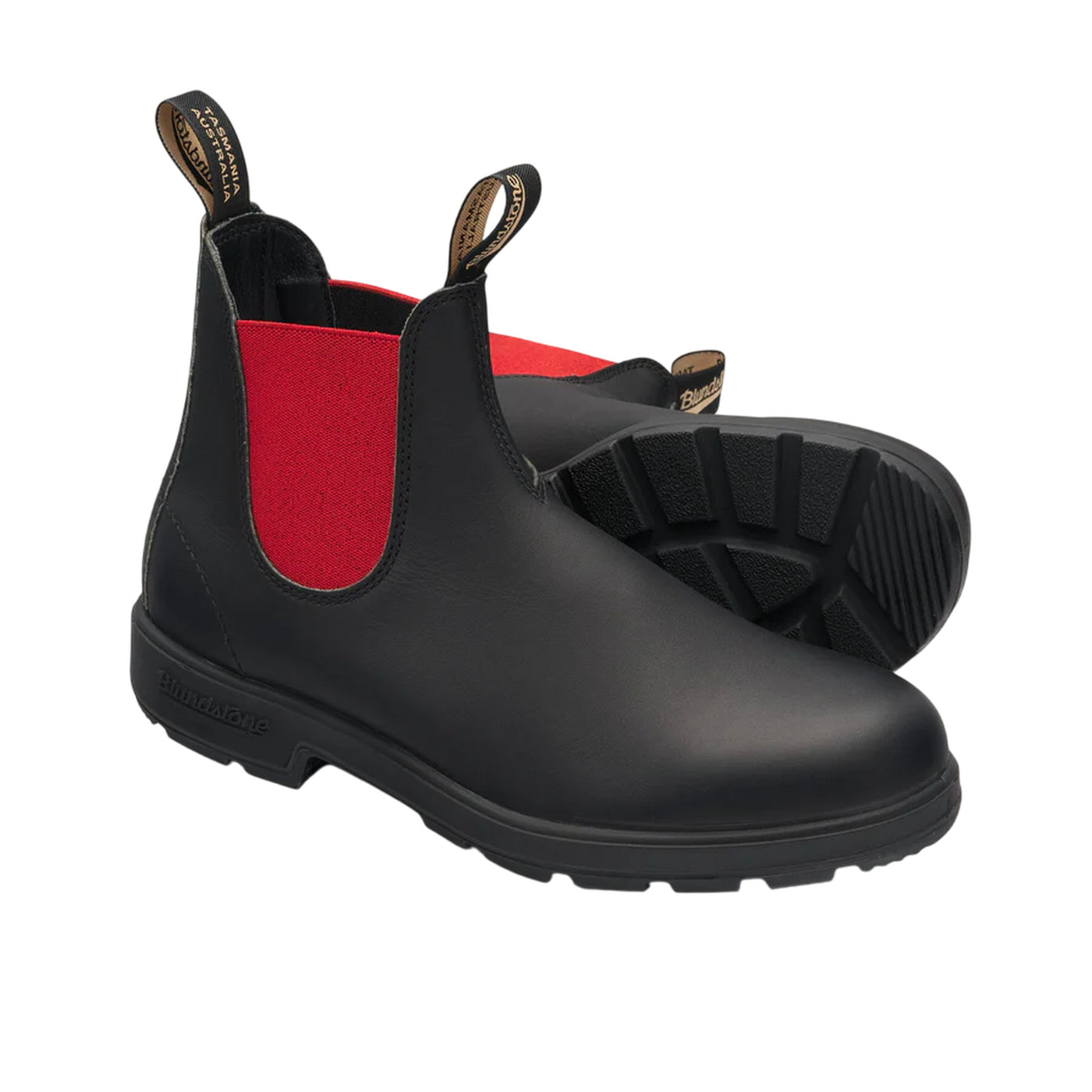 Stivaletti Unisex Chelsea 508 bicolor nero/rosso