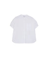 Camicia Donna manica corta in lino bianco