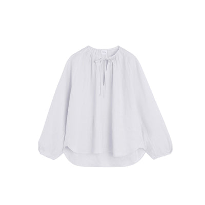 Blusa Donna in Lino leggero Bianco