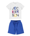 Completo Bambino bianco e blu 