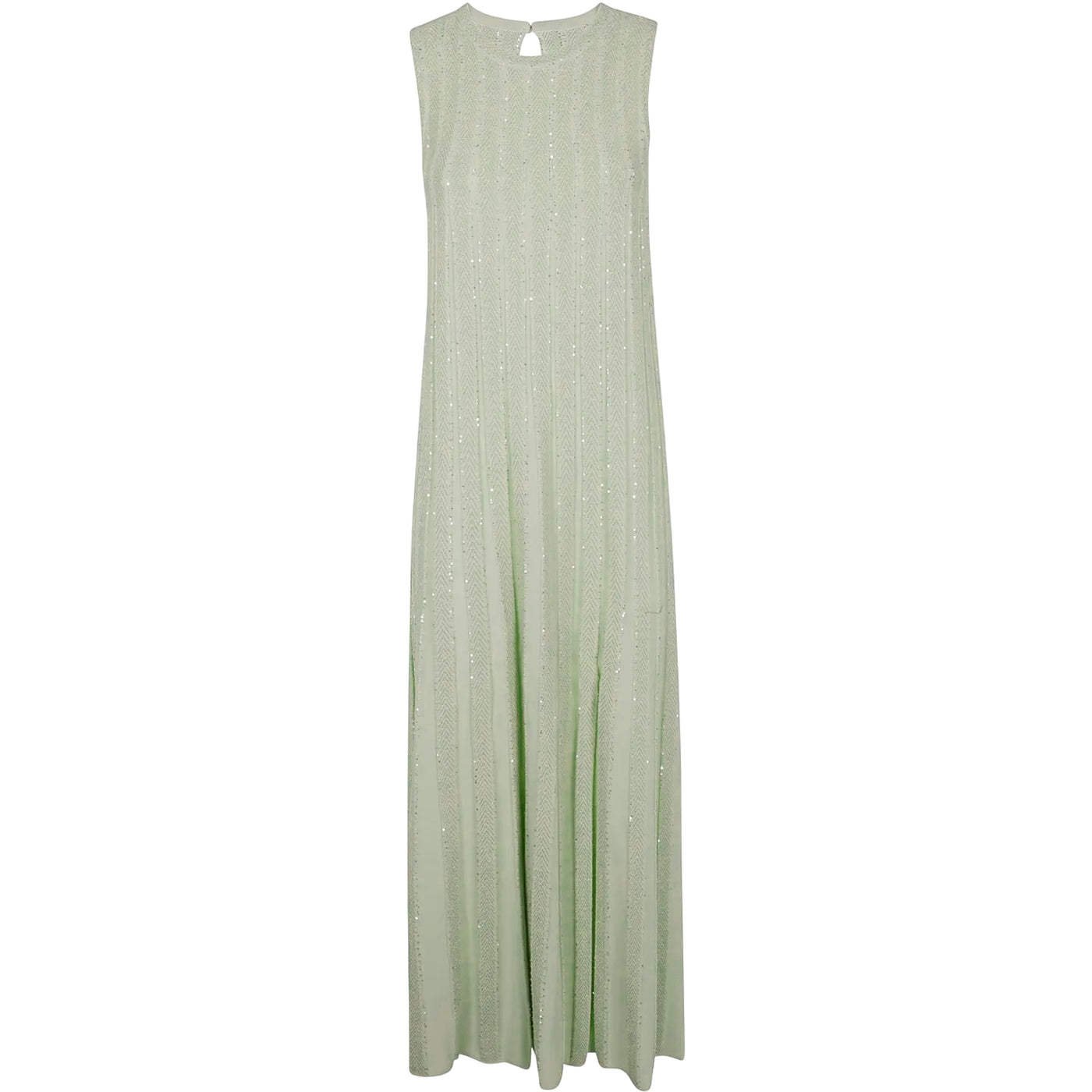 Abito lungo da Donna con paillettes Verde