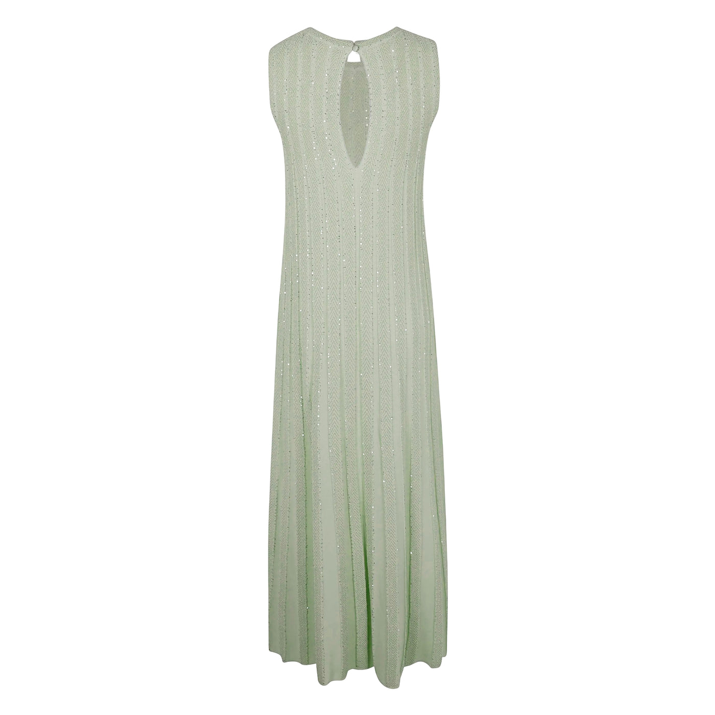 Abito lungo da Donna con paillettes Verde retro