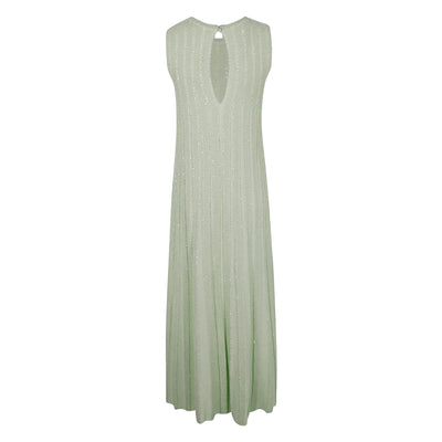 Abito lungo da Donna con paillettes Verde retro