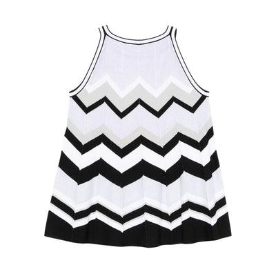 Top da Donna con motivo chevron retro