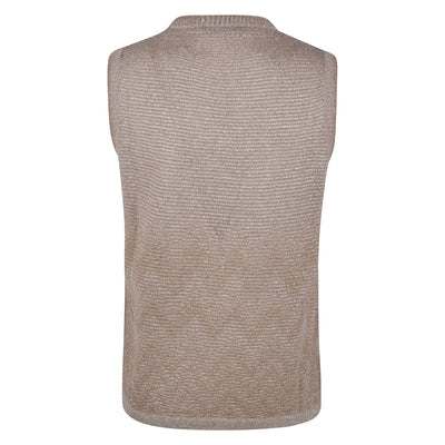 Top da Donna in lurex oro retro