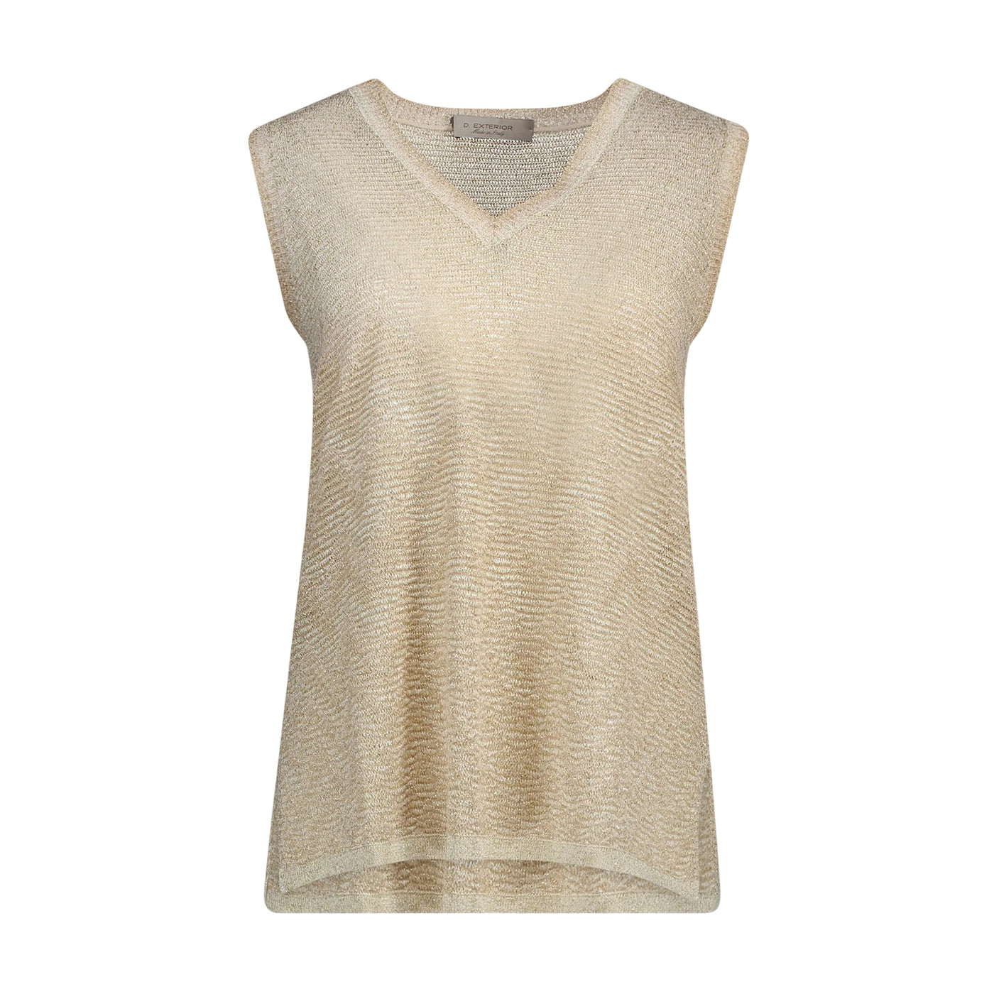 Top da Donna in lurex degradè Oro