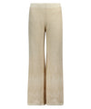 Pantaloni Donna a palazzo in lurex oro