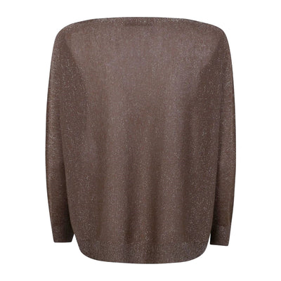 Maglia da Donna sfumata marrone retro