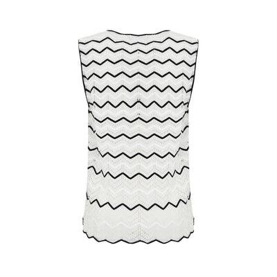 Top da Donna dal design bicolore retro
