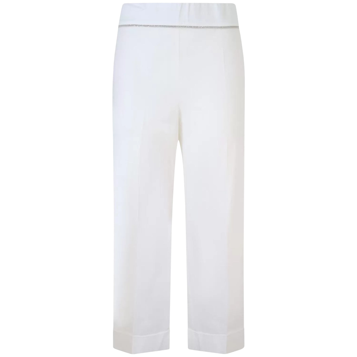 Acquista subito il Pantalone Donna, in tinta unita e caratterizzato  da un modello corto e piega sul fondo e eleganti strass in argento in vita firmato D.Exterior, su Old England: vieni a scoprire tutta la  collezione sul nostro sito. 