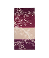 Sciarpa Donna Origami Viola, in lana fantasia all over