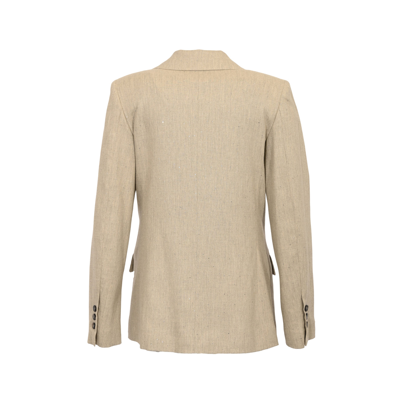 Giacca Donna monopetto in flanella con inserti lurex retro