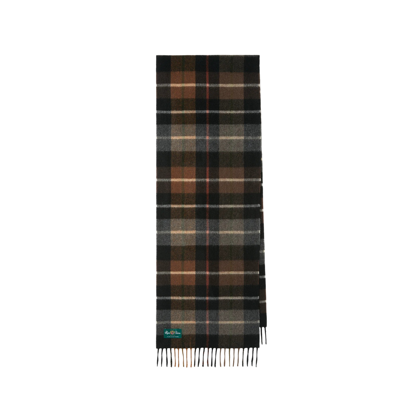 Sciarpa scozzese Uomo in cashmere Mandally marrone