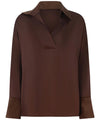 Camicia Donna in raso, con colletto classico