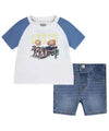 Baby outfit with logo print