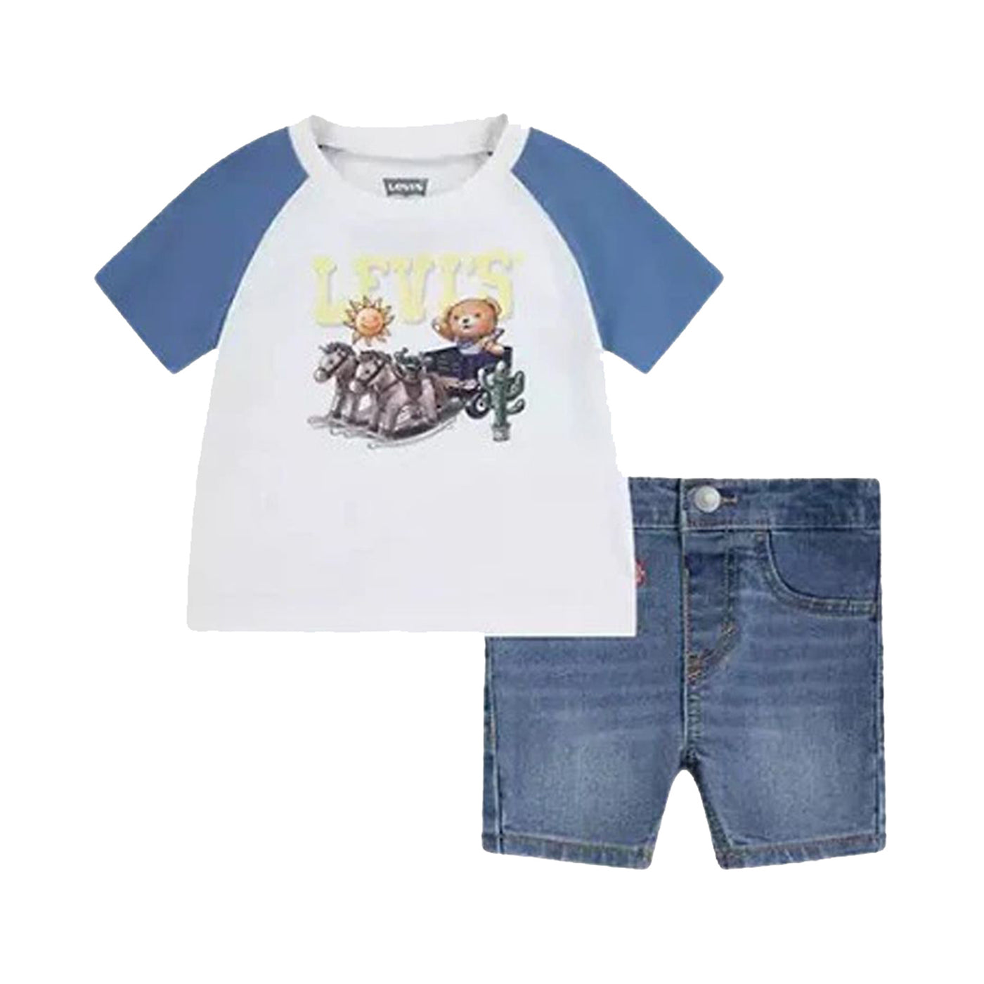 Baby outfit with logo print