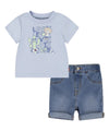 Baby outfit with bear print