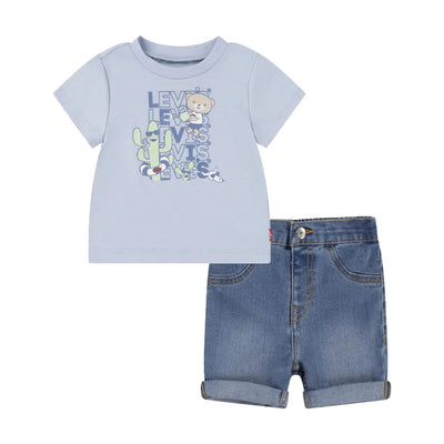 Baby outfit with bear print