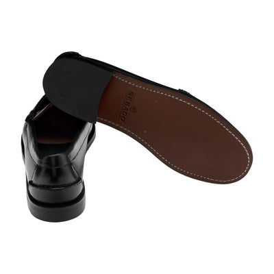 Mocassino Donna Classic Dan, con tomaia in pelle e design tacco in gomma