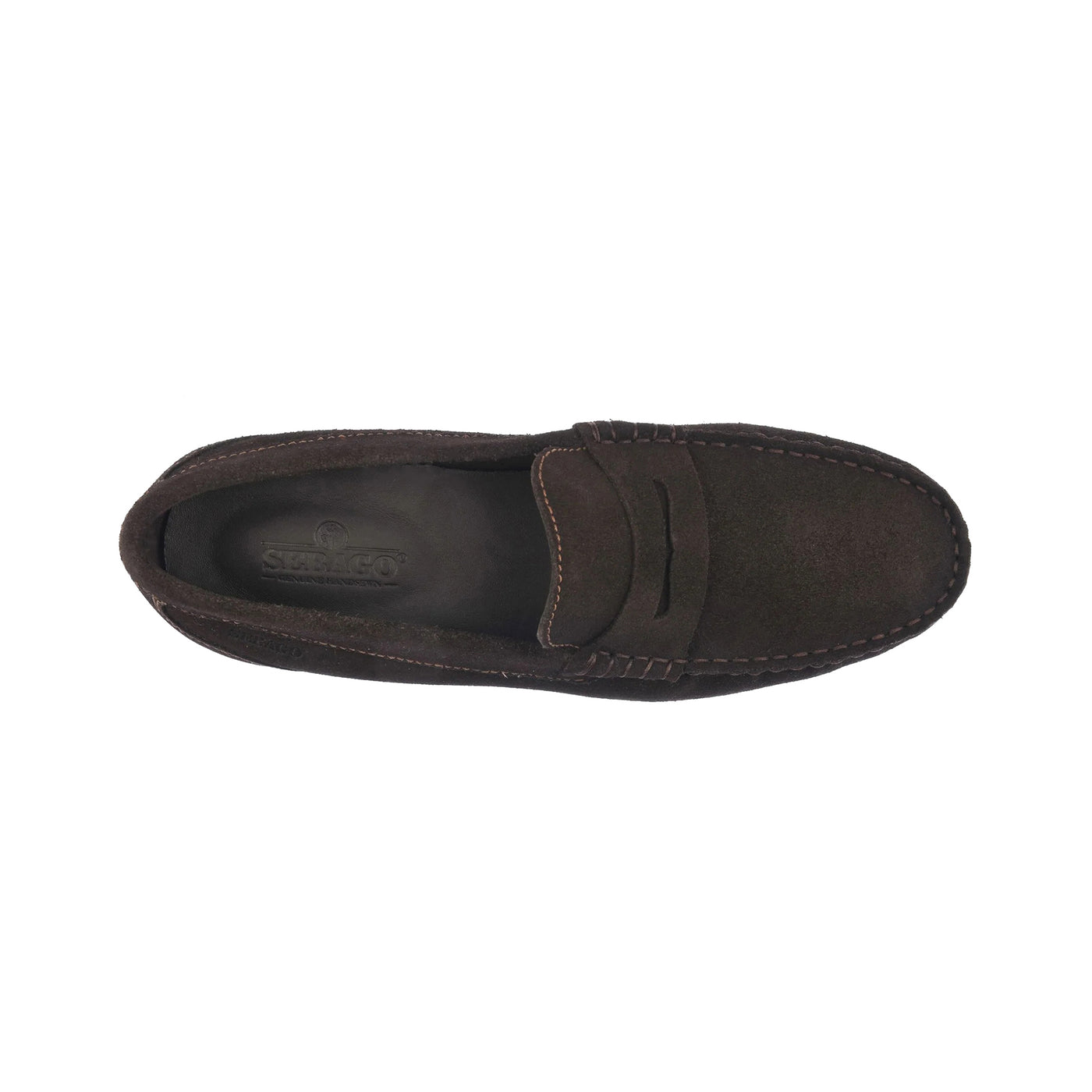 Men's moccasins with stitching