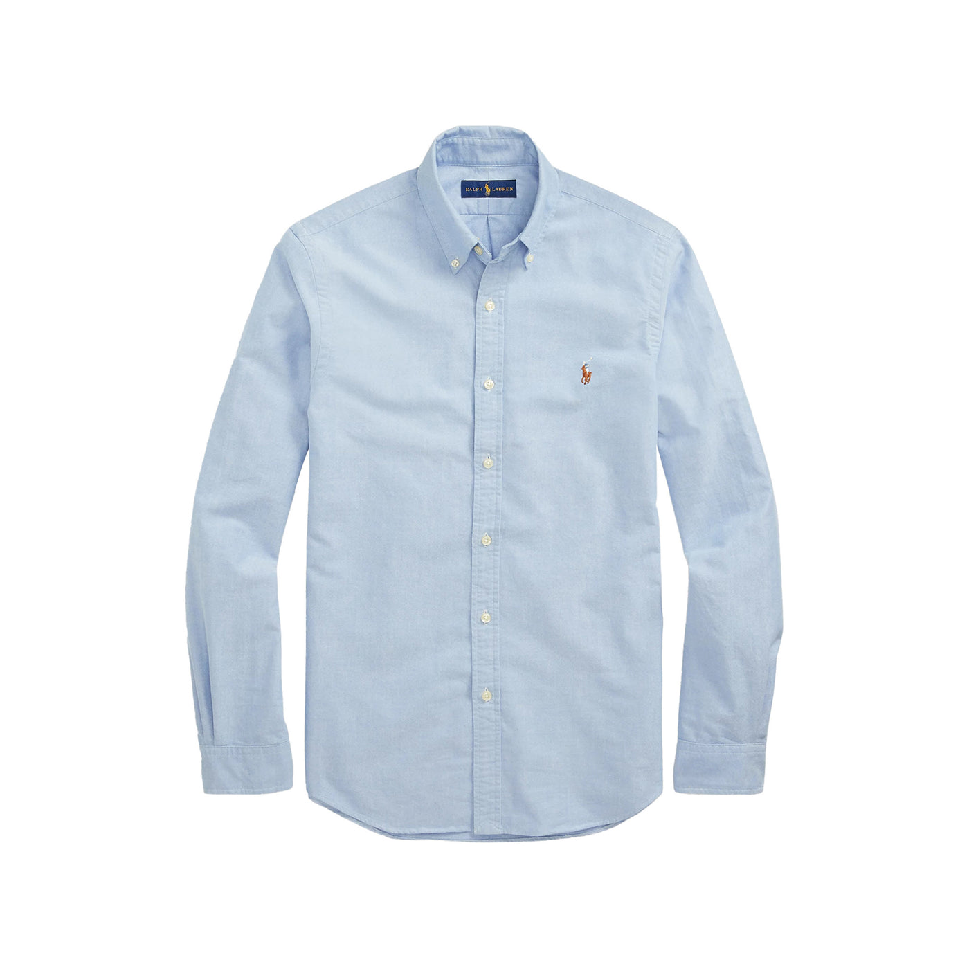 Camicia Uomo in cotone tinta unita con colletto button-down