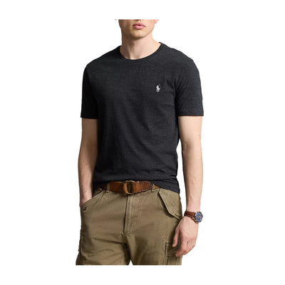 T-shirt Uomo basic, dalla vestibilità slim, con ricamo bianco