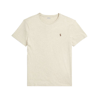 T-shirt Uomo Beige Custom slim