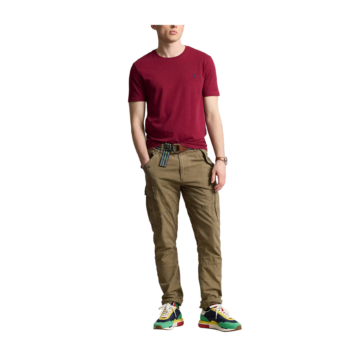 T-shirt Uomo Bordeaux Custom slim