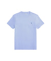 POLO RALPH LAUREN T-shirt a Tinta Unita Azzurra di Cotone da Uomo 