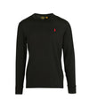 T-shirt Uomo Nera in cotone, a maniche lunghe