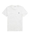 T-shirt Uomo a tinta unita, in cotone elasticizzato, con maniche corte e pony ricamato Blu