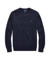 POLO RALPH LAUREN Maglia Blu in Cotone da Uomo con Logo