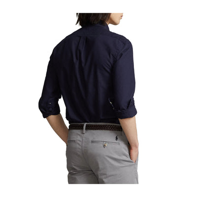 Men's Oxford Shirt Solid Color Navy