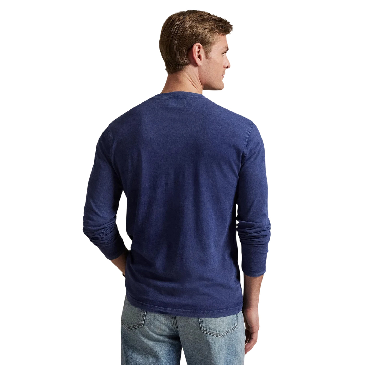 T-shirt Uomo a maniche lunghe con bottoni modello retro