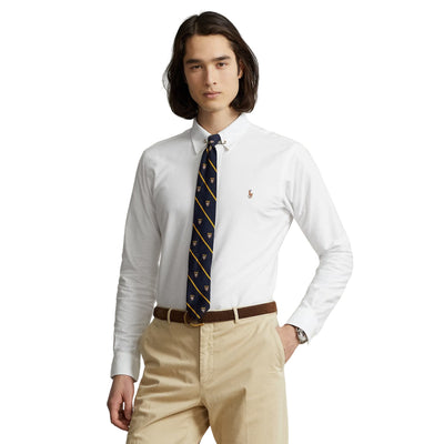 Camicia Uomo Oxford Custom-Fit Bianco modello frontale